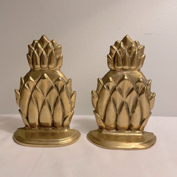 Accents Vintage Brass Pineapple Bookends A Pair Poshmark